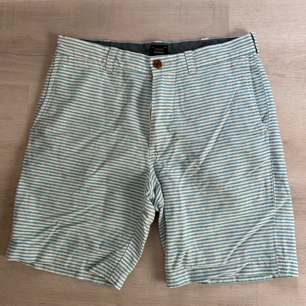 Men's J.Crew Stanton flat front shorts size 31